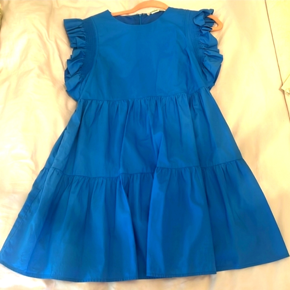 (Size Medium) Blue Mini Dress from Impeccable Pig